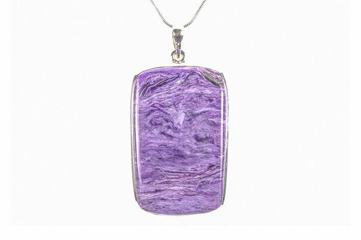 Siberian Charoite Pendant (Necklace) - Sterling Silver #278454